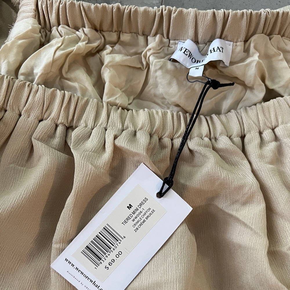 NWT! WeWoreWhat Tiered Mini Dress Size M - Picture 4 of 6